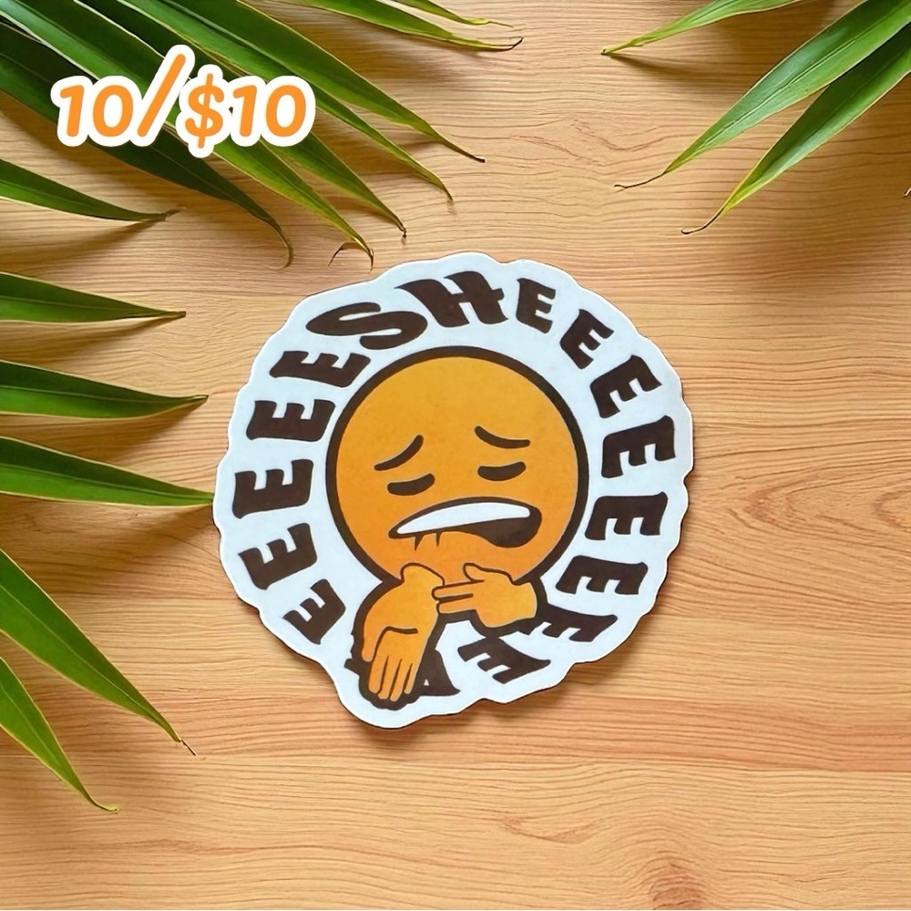 Sheesh Emoji Meme Sticker